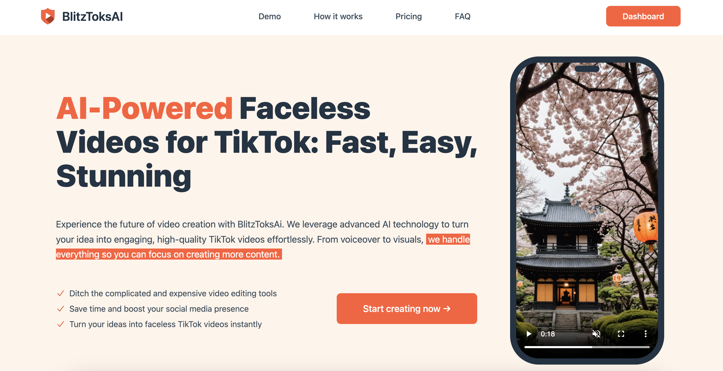 AI TikTok Video Generator. | Faceless Videos - Fast & Easy